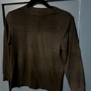 Cozy Grey Long Sleeve Top